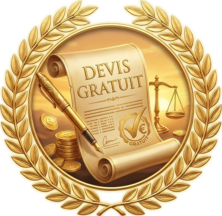 Icône de devis gratuit pour la page de contact de l'agence web Kodeeus